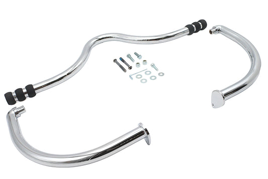 HARLEY Nerf Front Engine Bar Chrome Fits 1999-2016 FLHX,   1999-2016 FLHT,   1999-2016 FLHR,