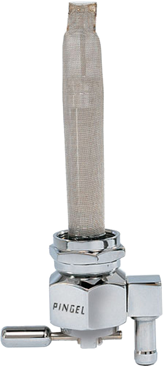 HARLEY PINGEL ENT POWER-FLO PETCOCK CHROME 22MM RES BARB DOWN  6391-CH