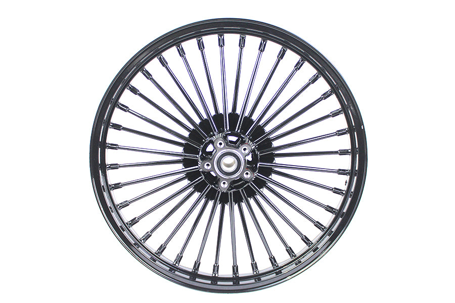 HARLEY 21 inch x 2.15 inch Front Spoke Wheel Black fits 2008-UP FXST,  2008-UP FXST,