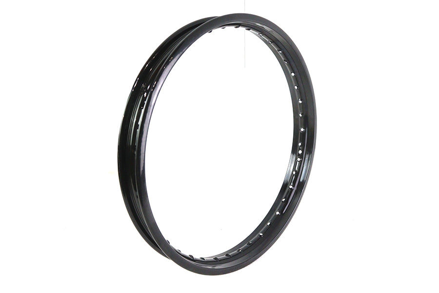 HARLEY 21 inch X 1.85 inch Rolled Edge Rim Black Fits 0-  Custom, application for front fitment