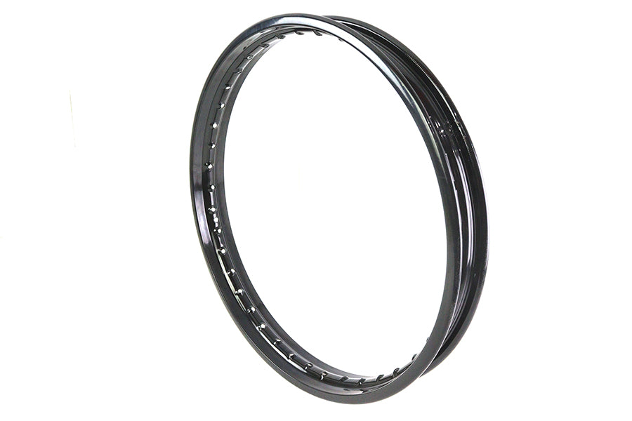 HARLEY 21 inch X 1.85 inch Rolled Edge Rim Black Fits 0-  Custom, application for front fitment