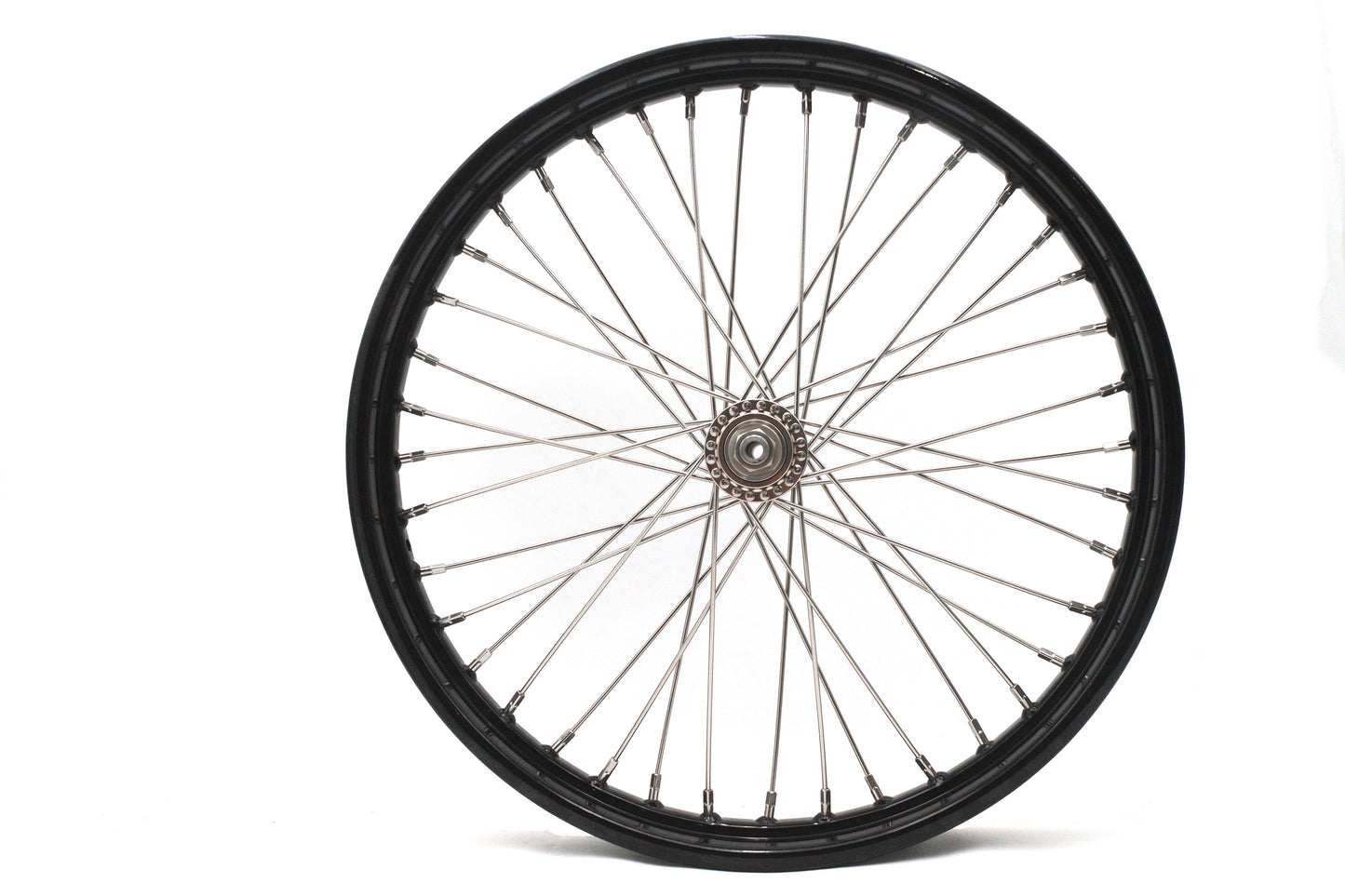 HARLEY 21 Zoll x 2,15 Zoll WR Vorderrad (Spool Wheel) Schwarz Passend für 1941-1952 W,