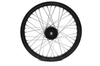 HARLEY 21 inch x 2.15 inch Front Spool Wheel Black Fits 0-  Custom, application