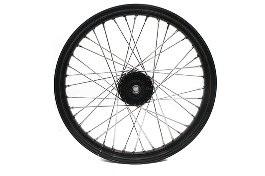 HARLEY 21 inch x 2.15 inch Front Spool Wheel Black Fits 0-  Custom, application