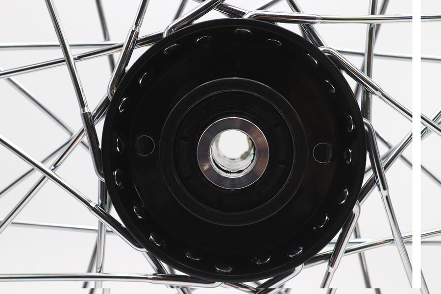 HARLEY 21 inch x 2.15 inch Front Spool Wheel Black Fits 0-  Custom, application