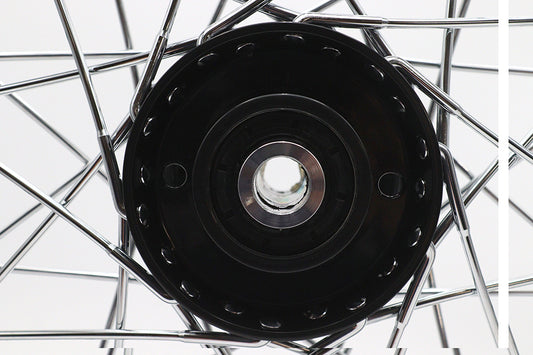 HARLEY 21 inch x 2.15 inch Front Spool Wheel Black Fits 0-  Custom, application