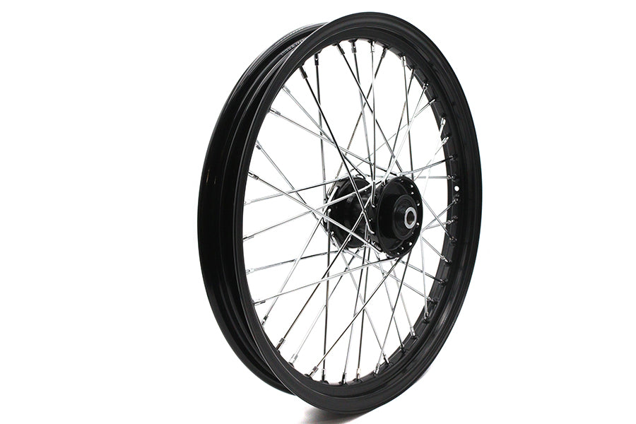 HARLEY 21 inch x 2.15 inch Front Spool Wheel Black Fits 0-  Custom, application