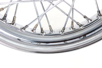 HARLEY 16 inch x 3.00 inch Replica F-H Star Hub Wheel Chrome fits 1936-1940 EL,  1941-1966 FL,  1937-1948 UL,  1936-1952 WL,