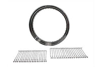 HARLEY 19 inch X 2.50 inch Wheel Rim and Spoke Kit Chrome Fits 1973-UP XL,   1984-1994 FXR,   1991-2