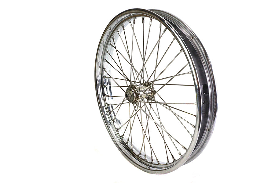 HARLEY 21 inch WR Front Spool Wheel Chrome Fits 1941-1952 W,
