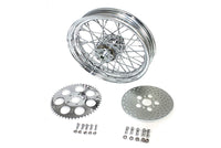 HARLEY 16 inch x 3.00 inch Rear Wheel Assembly Chrome Fits 1973-1982 FX,   1973-1984 FL,