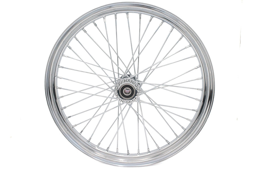HARLEY 21 inch x 2.15 inch Front Spool Wheel Chrome Fits 0-  Custom, application