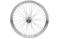 HARLEY 21 inch x 2.15 inch Front Spool Wheel Chrome Fits 0-  Custom, application