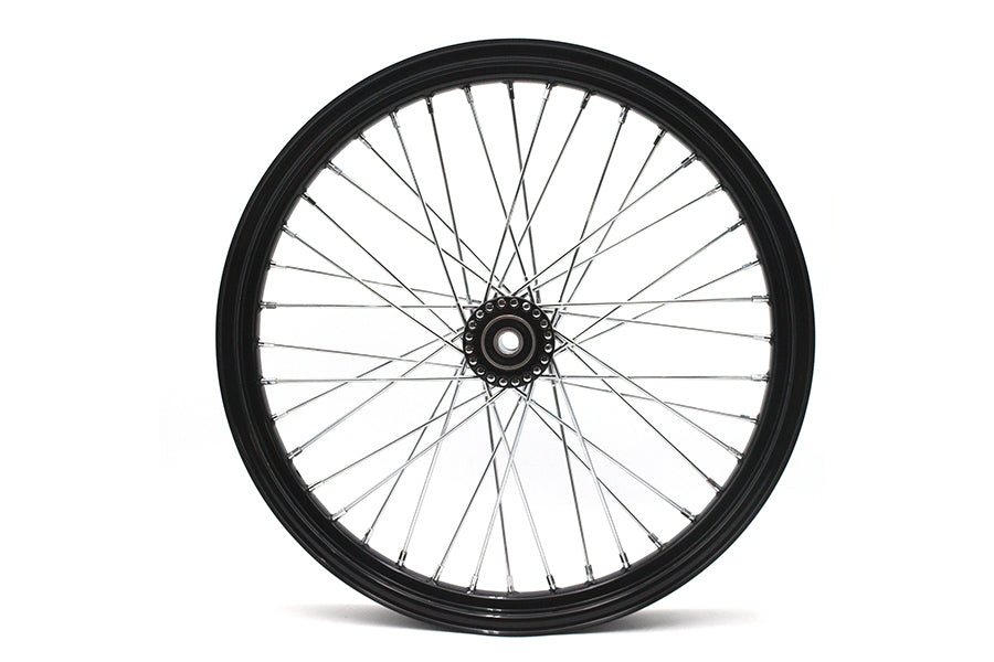 HARLEY 21 inch x 2.15 inch Front Spool Wheel Black Fits 0-  Custom, application