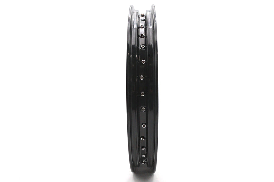 HARLEY 21 inch x 2.15 inch Front Spool Wheel Black Fits 0-  Custom, application