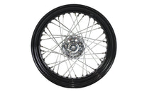 HARLEY 16 inch x 3.00 inch Replica KH Hub Wheel Black fits 1936-1948 EL,  1941-1966 FL,  1937-1948 UL,  1936-1952 WL,