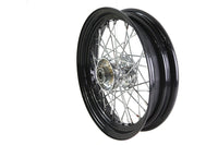 HARLEY 16 inch x 3.00 inch Replica KH Hub Wheel Black fits 1936-1948 EL,  1941-1966 FL,  1937-1948 UL,  1936-1952 WL,