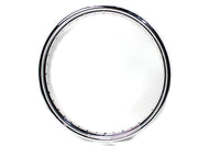 HARLEY 21 inch X 2.15 inch Rolled Edge Chrome Wheel Rim Fits 0-  All, models for front application