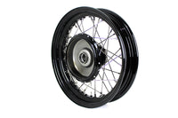 HARLEY 45 inch WL 16 inch x 3.00 inch Front Wheel Assembly Black fits 1937-1952 WL,  1937-1942 WLD,  1940-1945 WLA,  1942-1943 WLC,