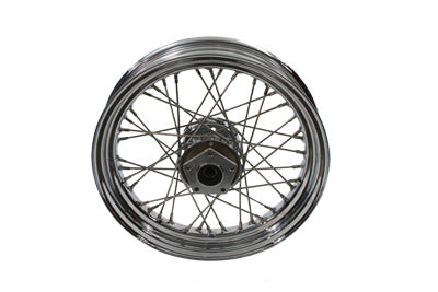 HARLEY 16 inch x 3.00 inch Replica Front Spoke Wheel fits 0-  Custom,