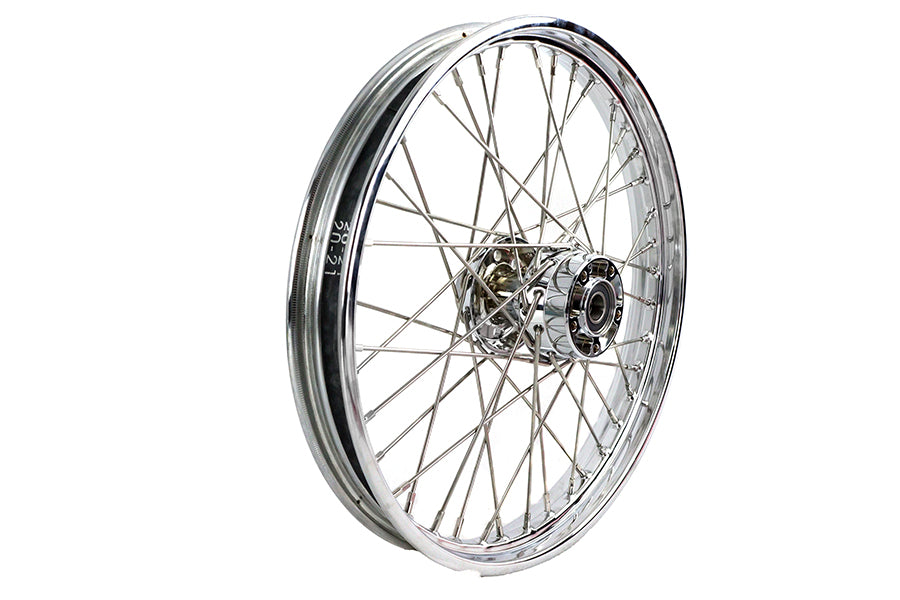 HARLEY 21 inch x 2.15 inch Front Spoke Wheel Fits 2007-2017 FXST,   2007-2017 FLSTC,   2007-2017 FLS