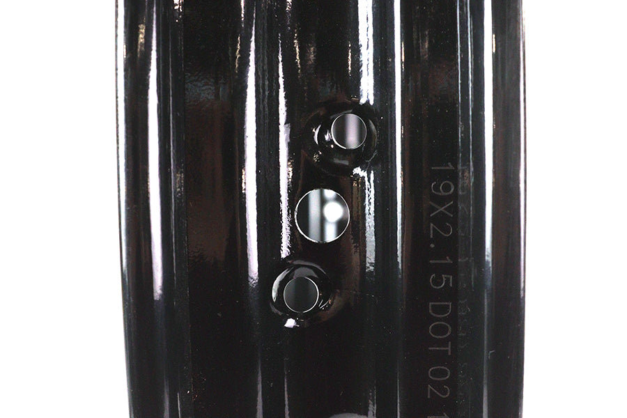 HARLEY Replica 19 inch x 2.25 inch Wheel Rim Black Fits 1930-1936 VL, Front or Rear
