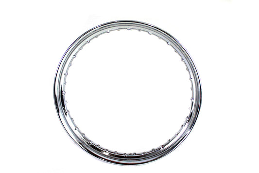 HARLEY 18 inch x 2.15 inch KH Replica Wheel Rim Chrome fits 1930-1952 WL,  1930-1936 VL,  1936-1940 EL,  1938-1947 UL,  1941-1944 FL,