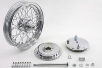 HARLEY 16 inch x 3.00 inch Wheel and Brake Drum Assembly Chrome fits 1975-1978 XL,