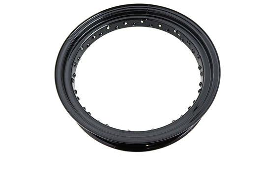 HARLEY 18 inch x 3.50 inch Drop Center Rim Black Fits 0-  All, models for front or rear application