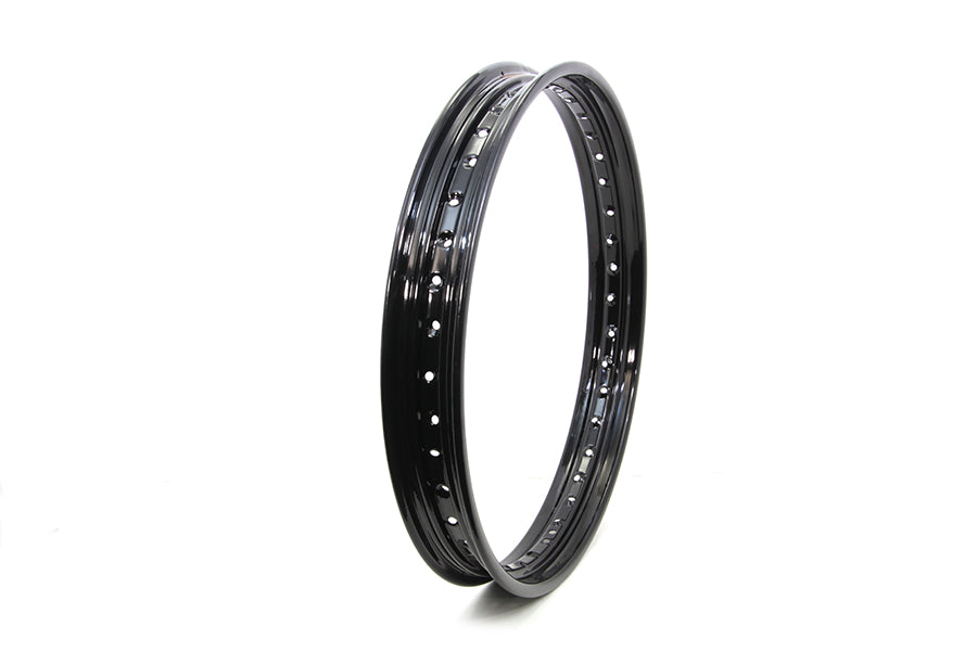 HARLEY 21 inch X 2.15 inch Rolled Edge Rim Black Fits 0-  All, models for front application