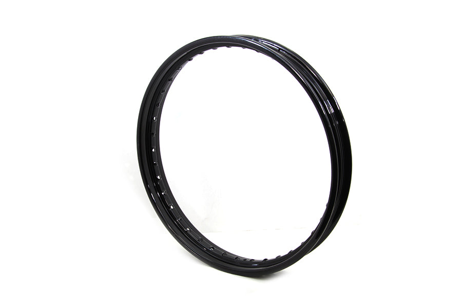 HARLEY 21 inch X 2.15 inch Rolled Edge Rim Black Fits 0-  All, models for front application