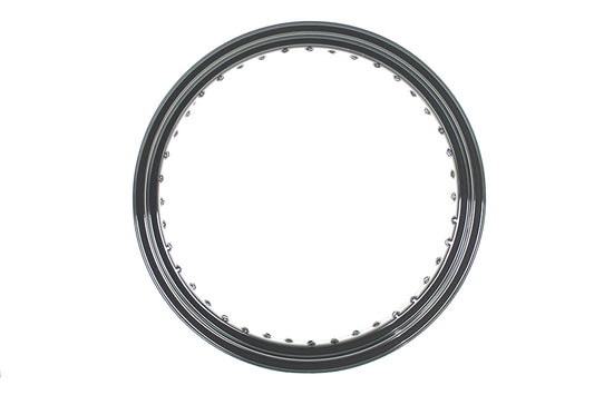 HARLEY 19 inch x 3.0 inch Drop Center Steel Rim Black Fits 0-  All, models for front application