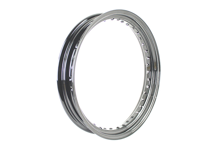 HARLEY 19 inch x 3.0 inch Drop Center Steel Rim Black Fits 0-  All, models for front application