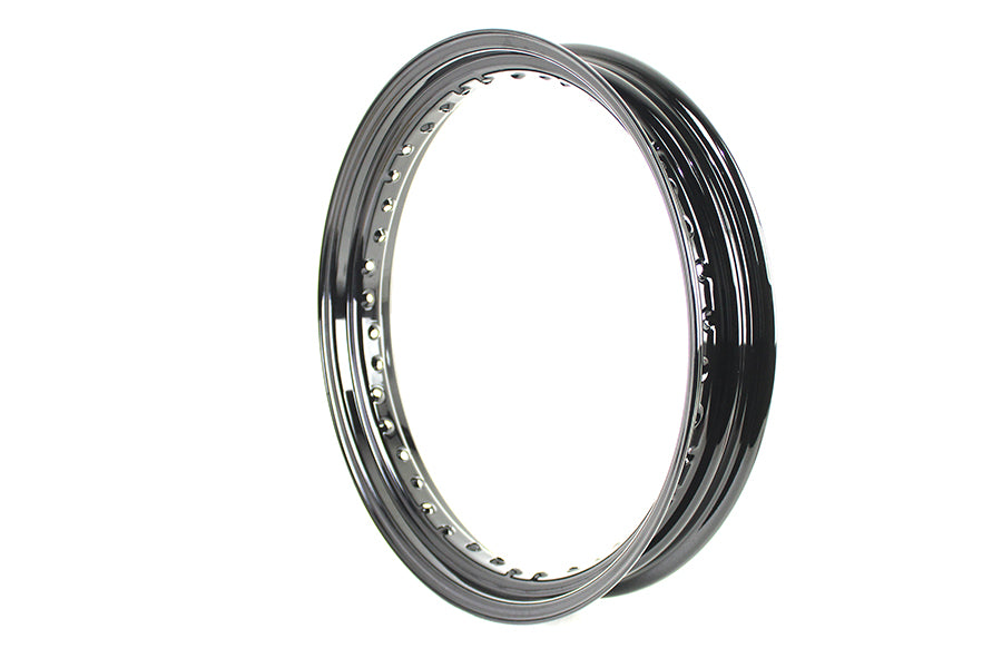 HARLEY 19 inch x 3.0 inch Drop Center Steel Rim Black Fits 0-  All, models for front application