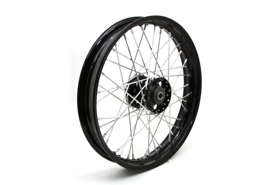 HARLEY 18 inch x 3.00 inch Replica Front or Rear Spoke Wheel fits 1936-1940 EL,  1941-1966 FL,  1937-1948 UL,  1936-1952 WL,