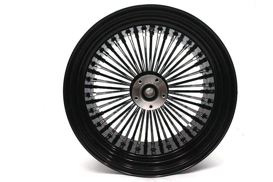 HARLEY 18 inch x 10.5 inch King Spoke Rear Wheel Black Fits 0-  Custom, Application