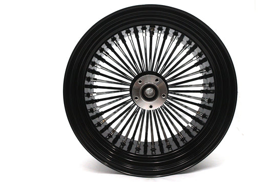 HARLEY 18 inch x 10.5 inch King Spoke Rear Wheel Black Fits 0-  Custom, Application