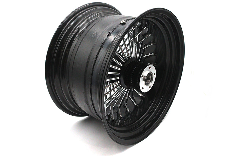 HARLEY 18 inch x 10.5 inch King Spoke Rear Wheel Black Fits 0-  Custom, Application