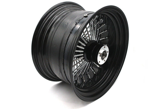 HARLEY 18 inch x 10.5 inch King Spoke Rear Wheel Black Fits 0-  Custom, Application