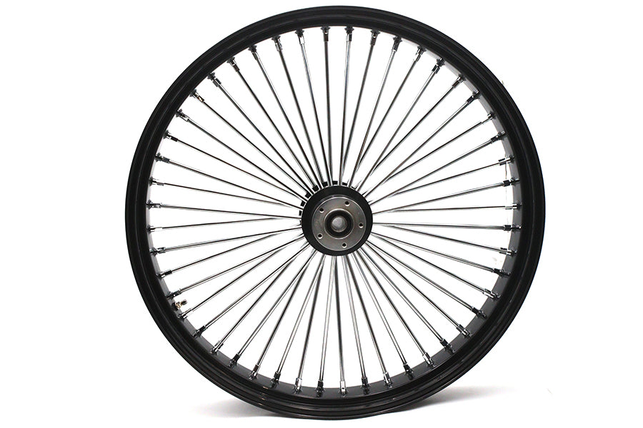 HARLEY 30 inch x 4.0 inch King Spoke Front Wheel Black Fits 0-  Custom, Application