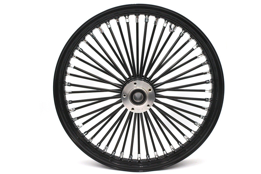 HARLEY 21 inch x 2.15 inch King Spoke Front Wheel Black Fits 0-  Custom, Application
