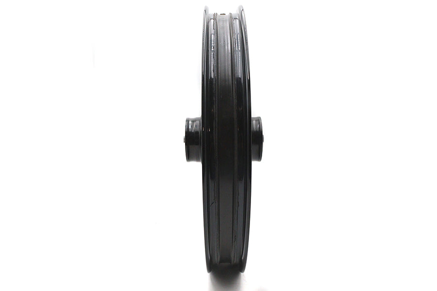 HARLEY 21 inch x 2.15 inch King Spoke Front Wheel Black Fits 0-  Custom, Application