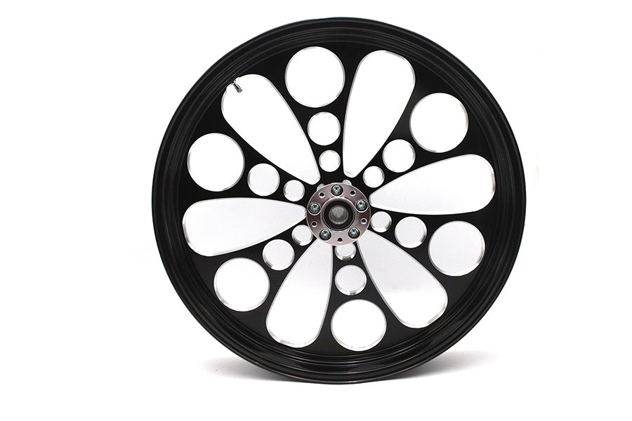 HARLEY 23 inch x 3.5 inch Kool Kat Front Wheel Black Cut Fits 0-  Custom, application