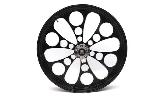 HARLEY 23 inch x 3.5 inch Kool Kat Front Wheel Black Cut Fits 0-  Custom, application