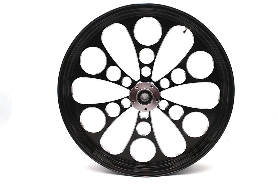 HARLEY 23 inch x 3.5 inch Kool Kat Front Wheel Black Cut Fits 0-  Custom, application