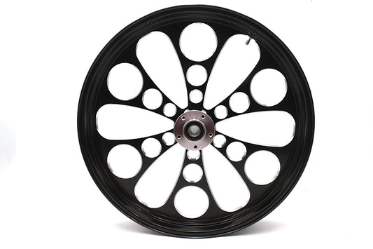 HARLEY 23 inch x 3.5 inch Kool Kat Front Wheel Black Cut Fits 0-  Custom, application