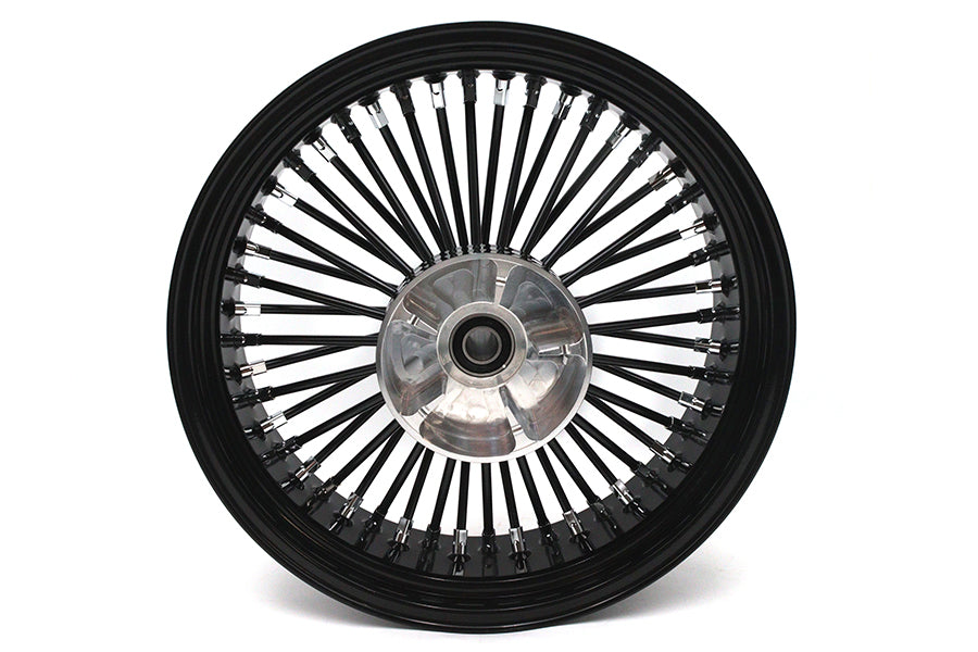 HARLEY 18 inch x 5.5 inch King Spoke Rear Wheel Black Fits 0-  Custom, Application