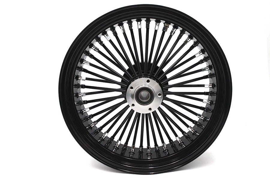 HARLEY 18 inch x 5.5 inch King Spoke Rear Wheel Black Fits 0-  Custom, Application