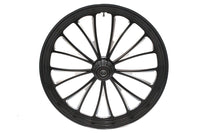 HARLEY 23 inch x 3.5 inch Manhattan Front Wheel Black Cut Fits 0-  Custom, Application