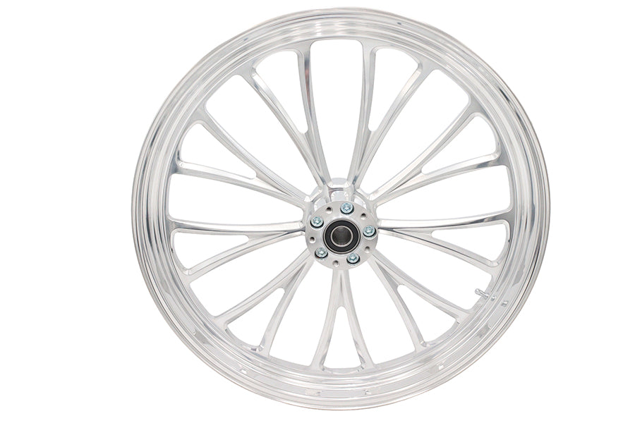 HARLEY 23 inch x 3.5 inch Manhattan Front Wheel Polished Aluminum Fits 0-  Custom, Application